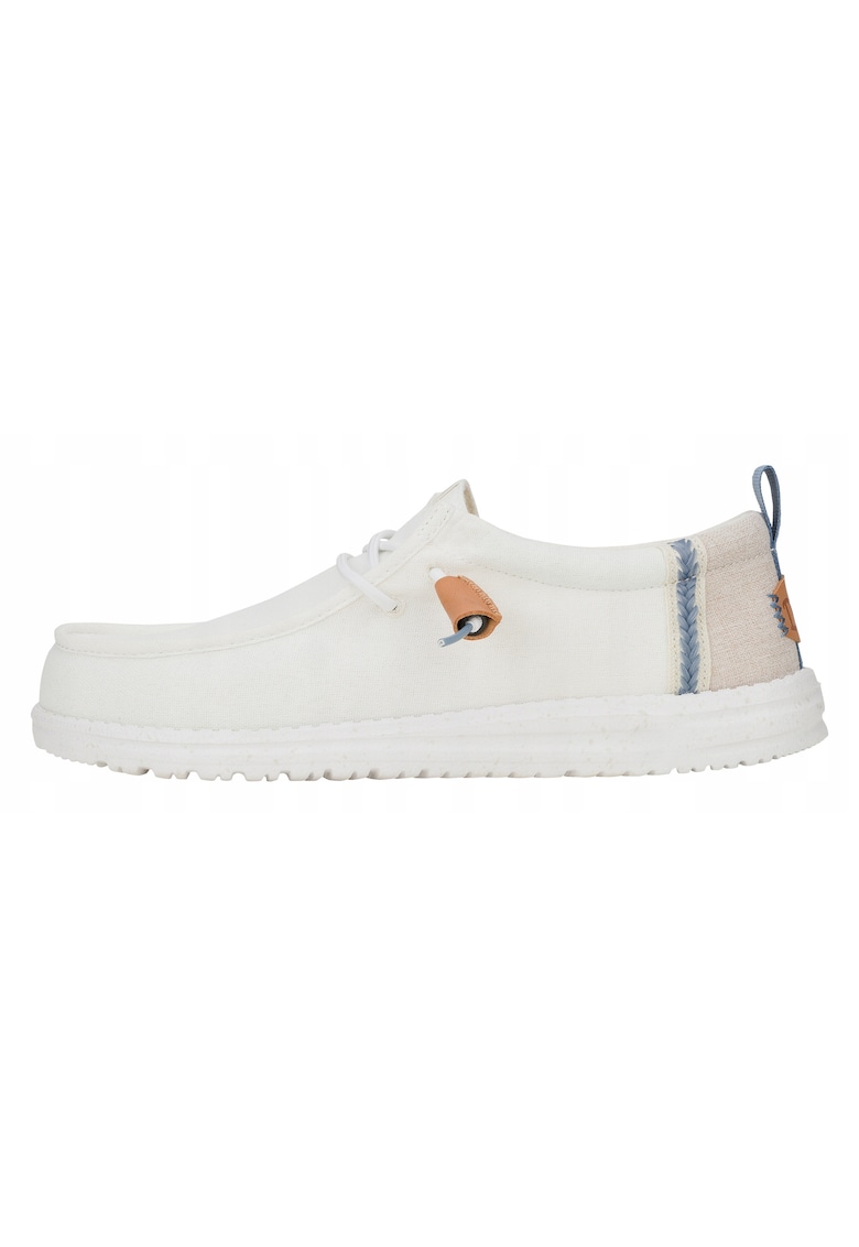 Mocasini Barbati Spuma EVA - Wally Summer Linen - Alb - Alb