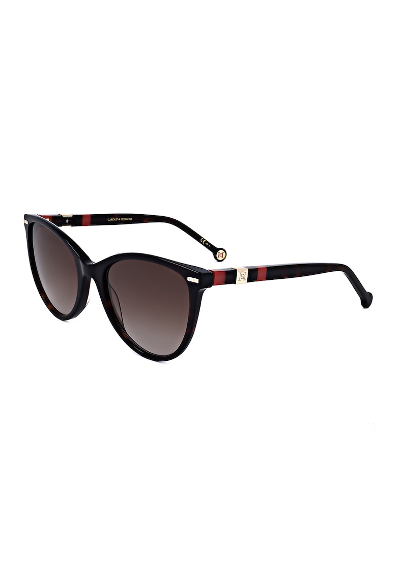 Ochelari de soare cat-eye cu lentile in degrade - Rosu/Negru