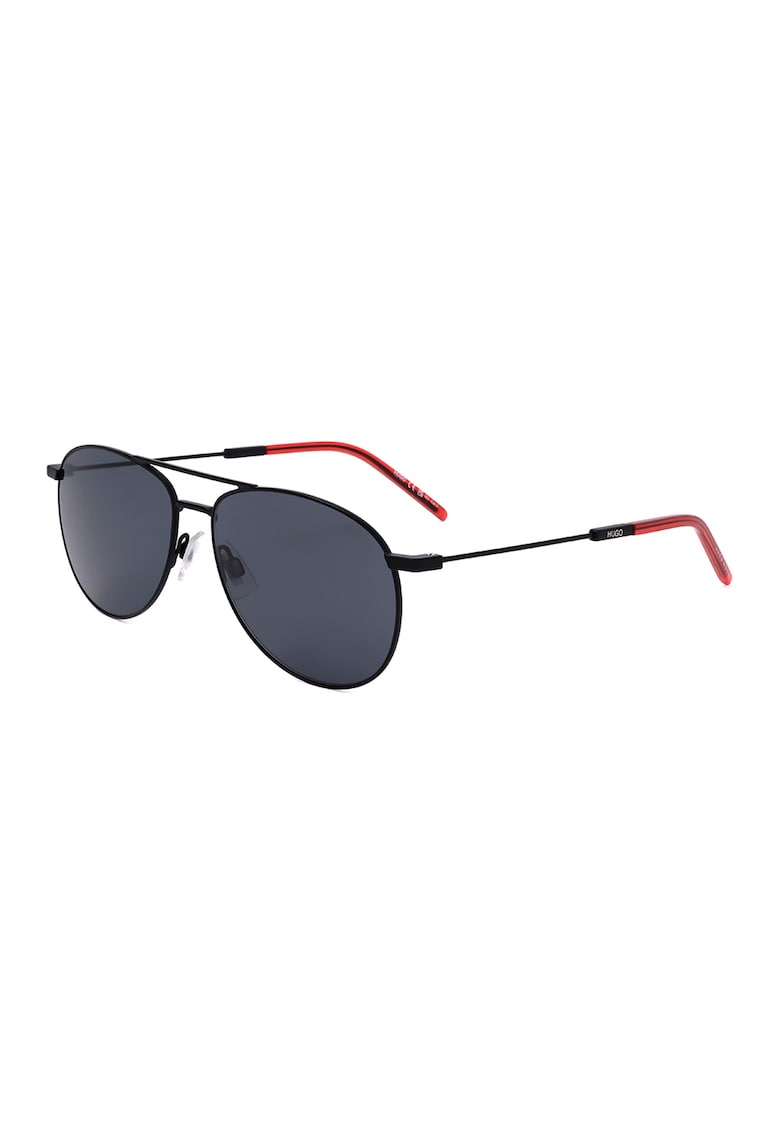 Ochelari de soare aviator cu lentile uni - Rosu/Negru