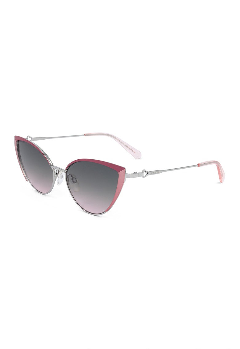 Ochelari de soare cat-eye - Roz/Argintiu