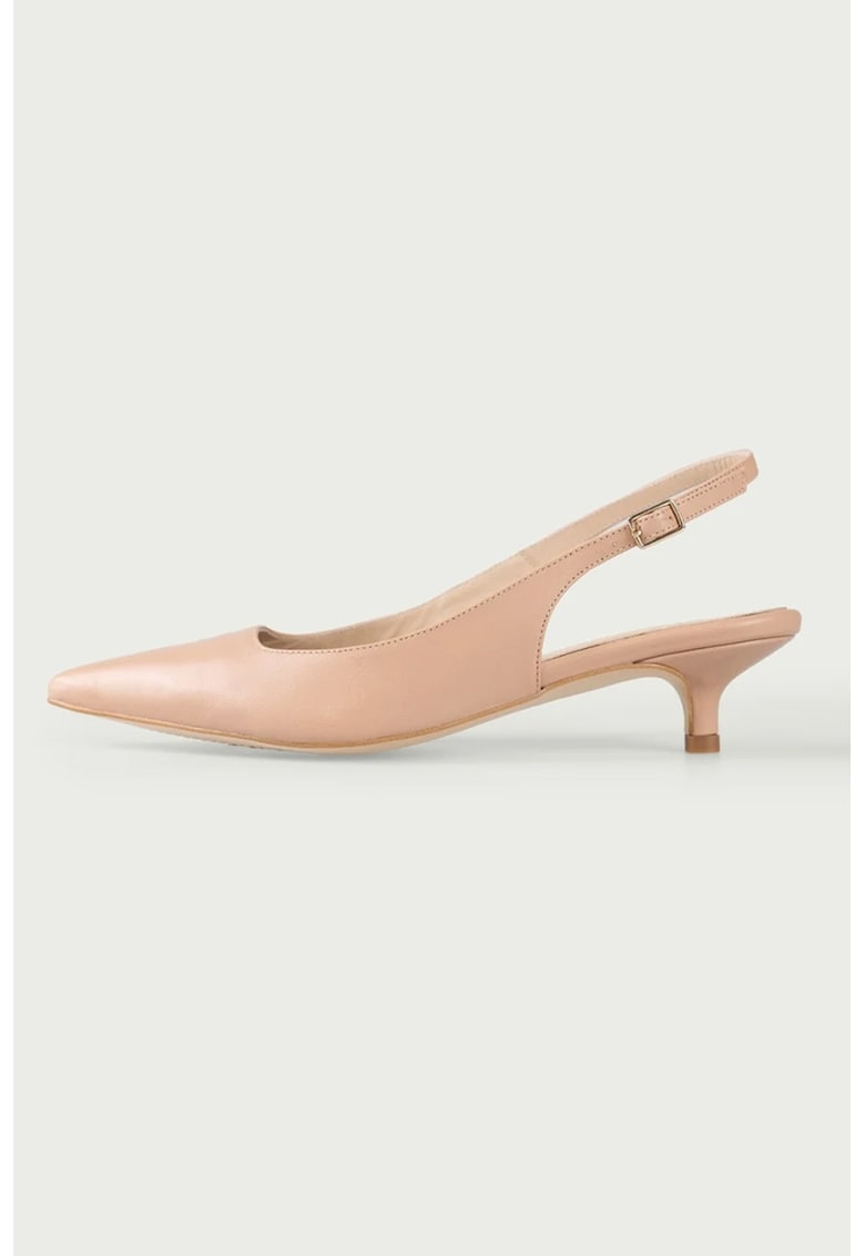 Pantofi slingback de piele cu varf ascutit Aria Pantofi slingback de piele cu varf ascutit Aria