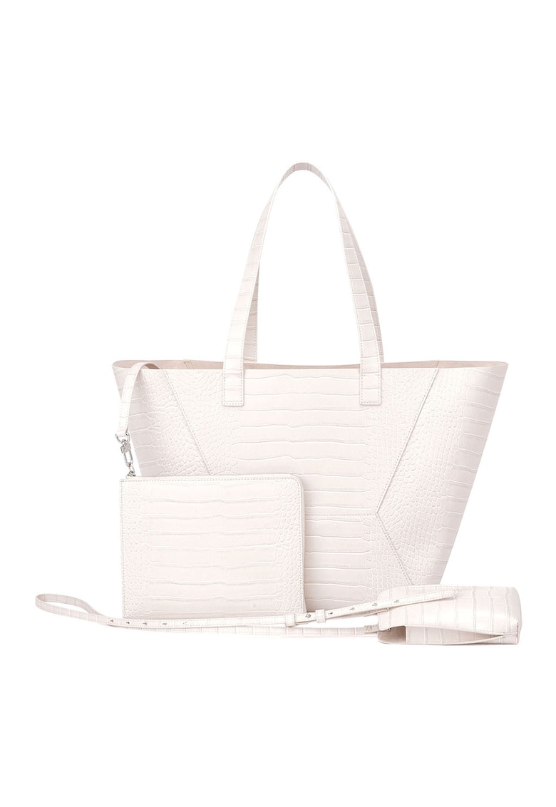 Geanta shopper cu model crocodil