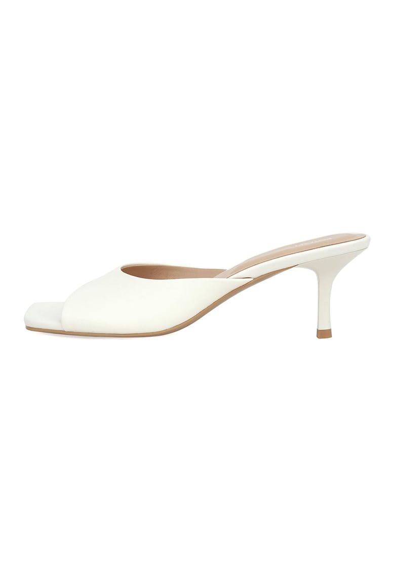 Papuci de piele cu toc