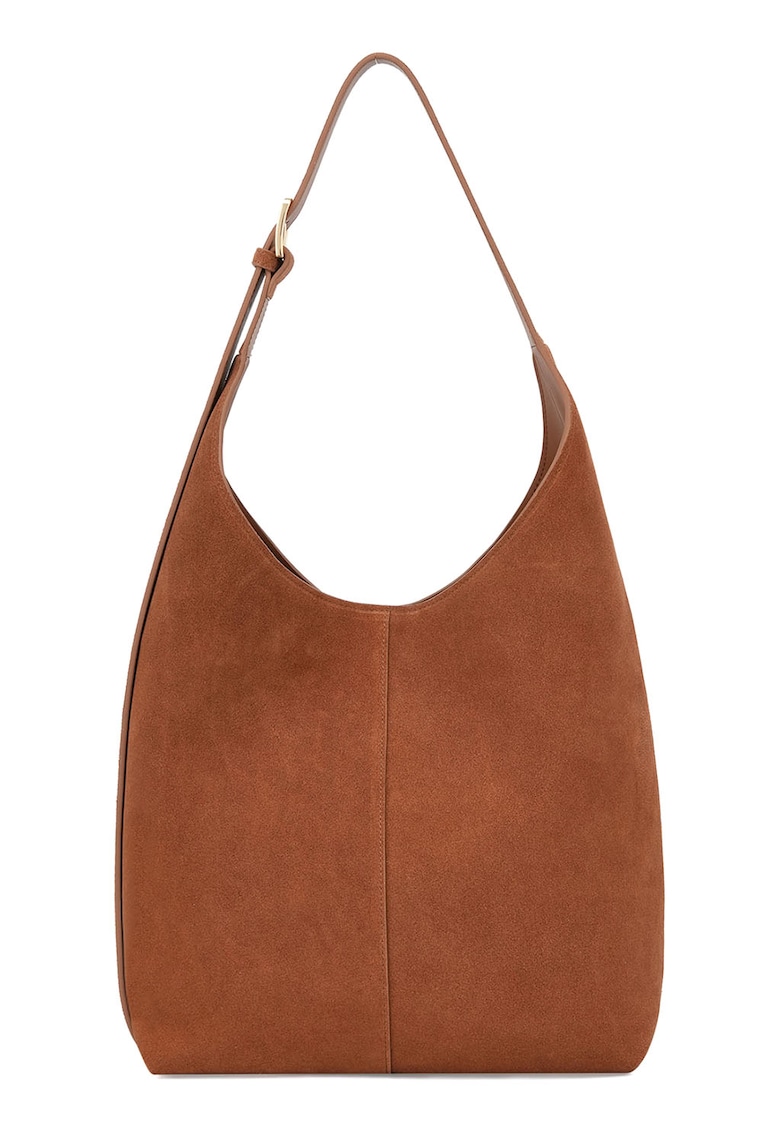 Geanta bucket din piele intoarsa