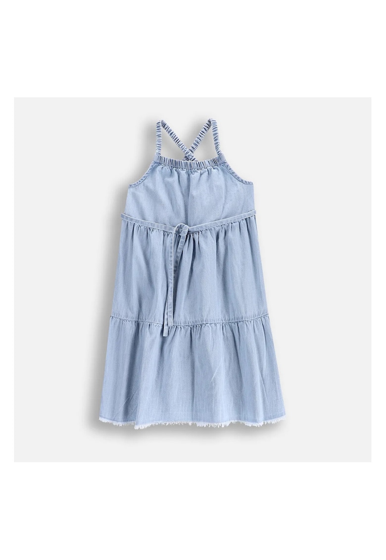 Rochie pentru fete - bumbac - albastru