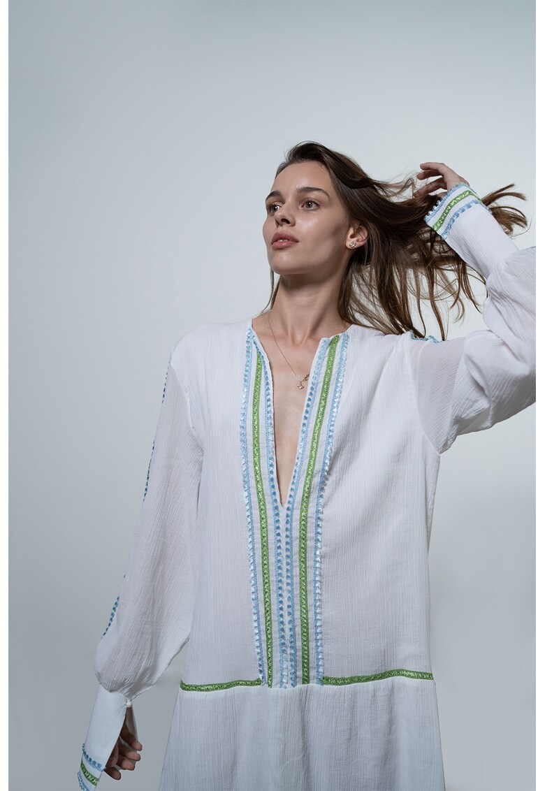 Rochie lejera cu maneci lungi