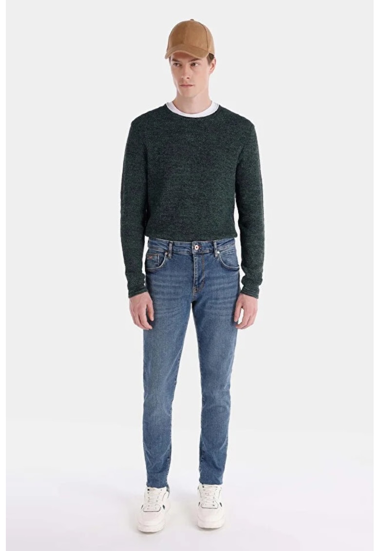 Pantaloni De Barbati Albastru inchis Slim Fit 041 DANNY CL1065232