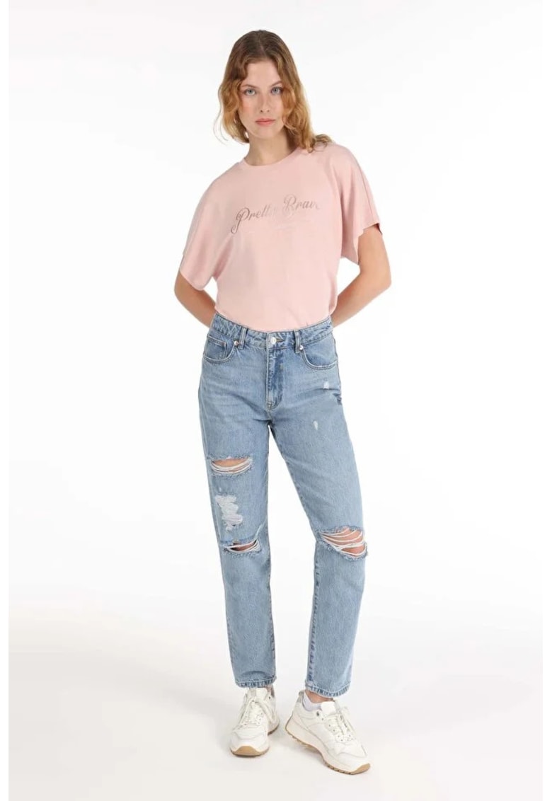 Pantaloni De Dama Albastru Boyfriend Fit 893 Julia Cl1067508 8683197961044