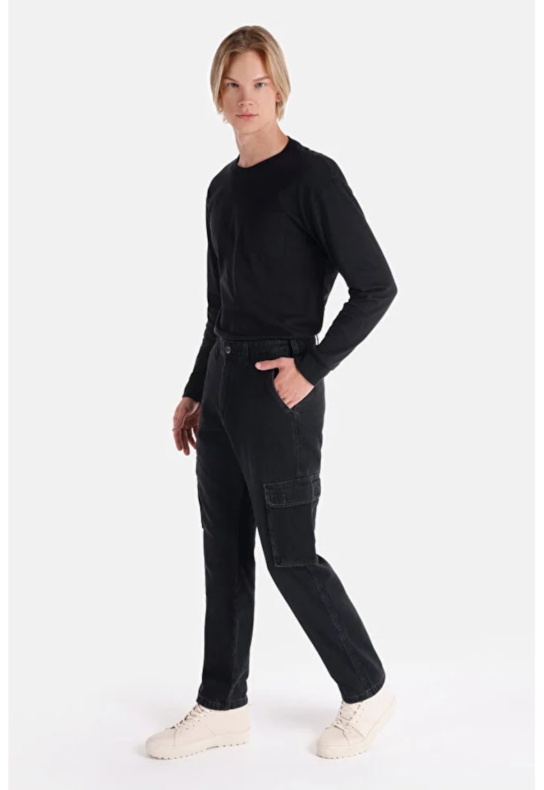 Colins Pantaloni De Barbati Albastru Cargo Fit Cl1068494