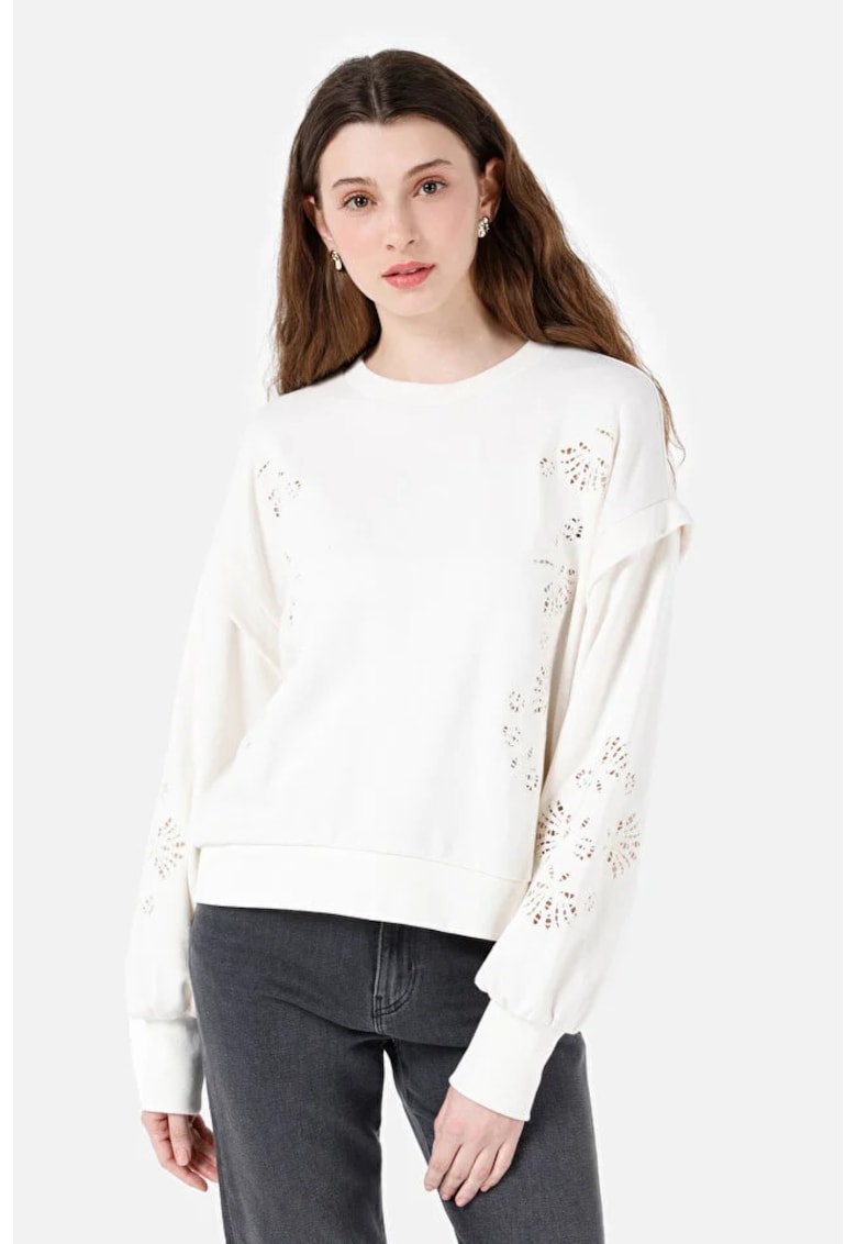 Hanorac / Bluza De Dama Alb Regular Fit Cl1067316