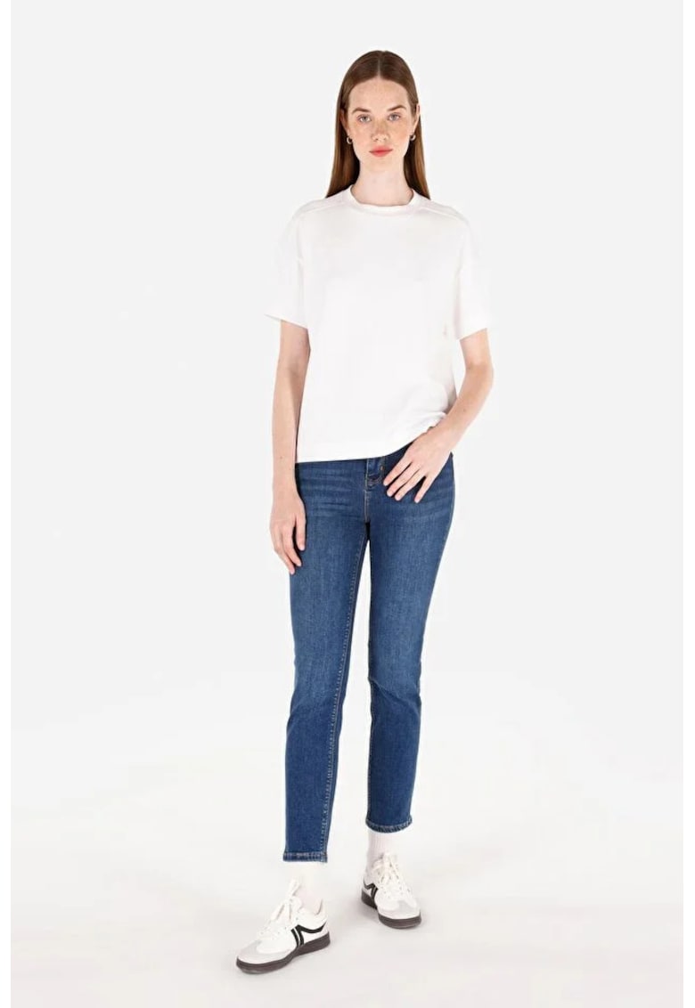 Pantaloni De Dama Albastru Slim Fit 703 Carla Cl1067189