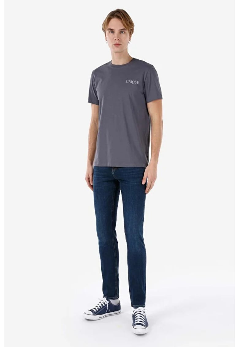 Pantaloni De Barbati Albastru Straight Fit 044 Karl Cl1067225