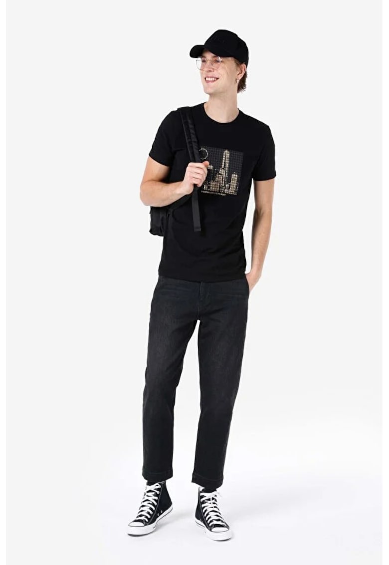 Pantaloni De Barbati Negru Chino Fit Cl1068708