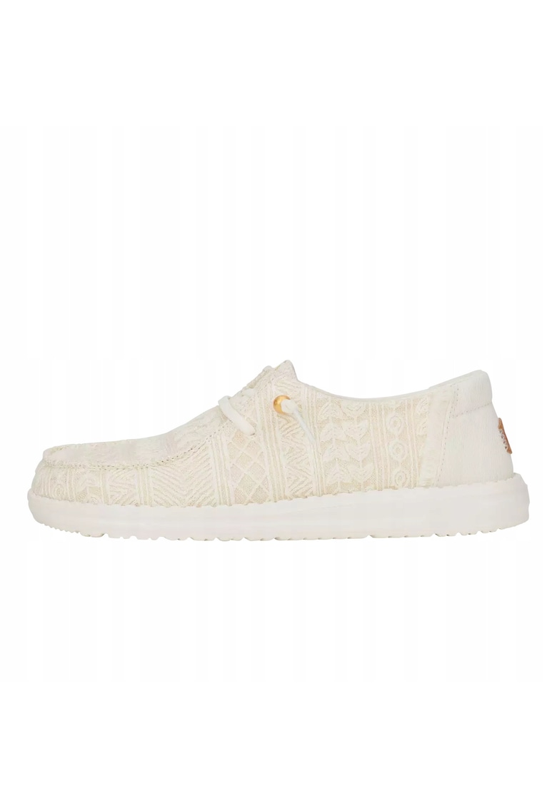 Mocasini Femei Spuma EVA - Wendy Crochet Lace - Alb - Alb