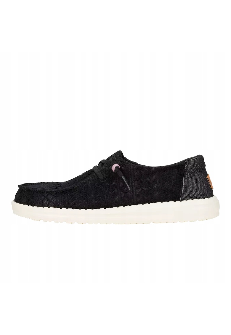 Mocasini Femei Spuma EVA - Wendy Crochet Lace - Negru - Negru