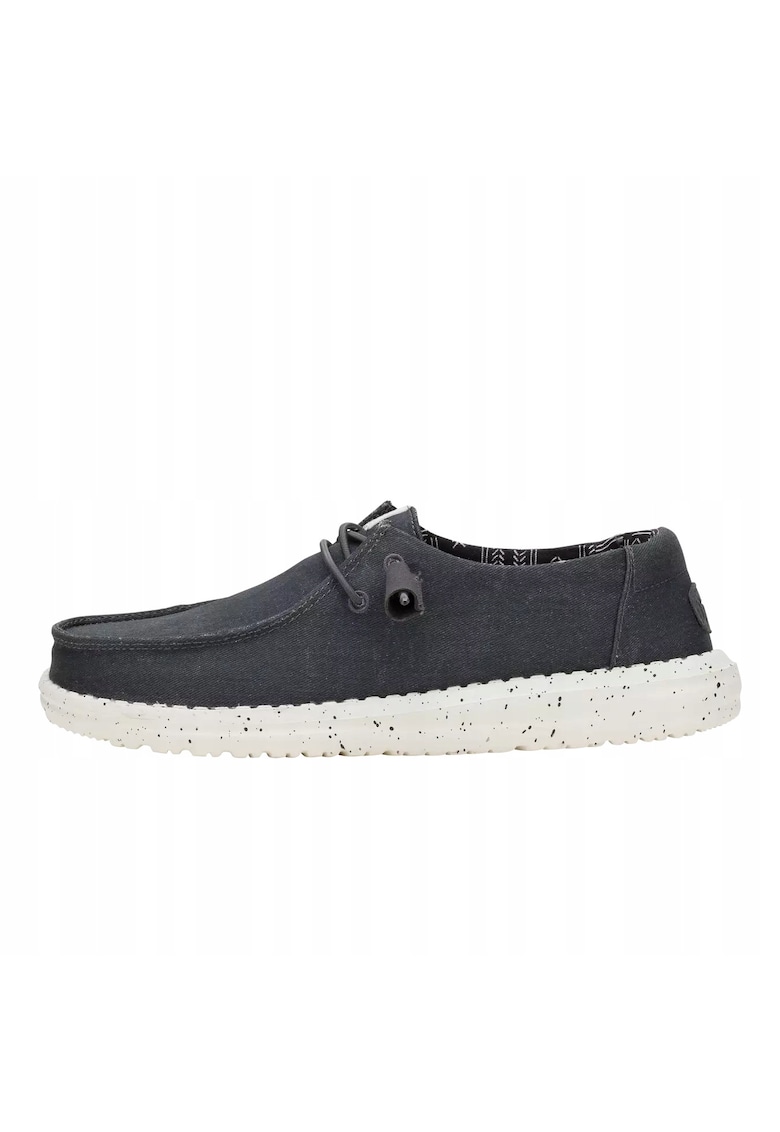 Mocasini Femei Spuma EVA - Wendy Stretch Canvas - Negru - Negru