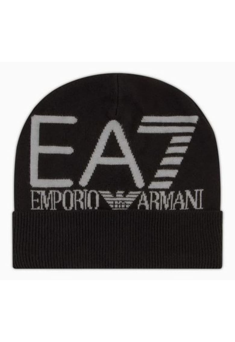 Caciula barbati - Emporio Armani - model 7X00006AF11994 MC041 - acril - neagra - marimea