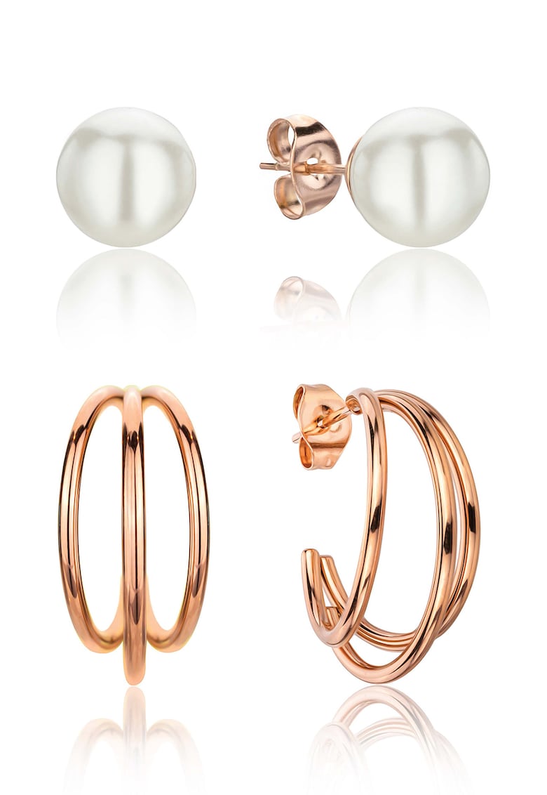 Set de cercei de otel inoxidabil