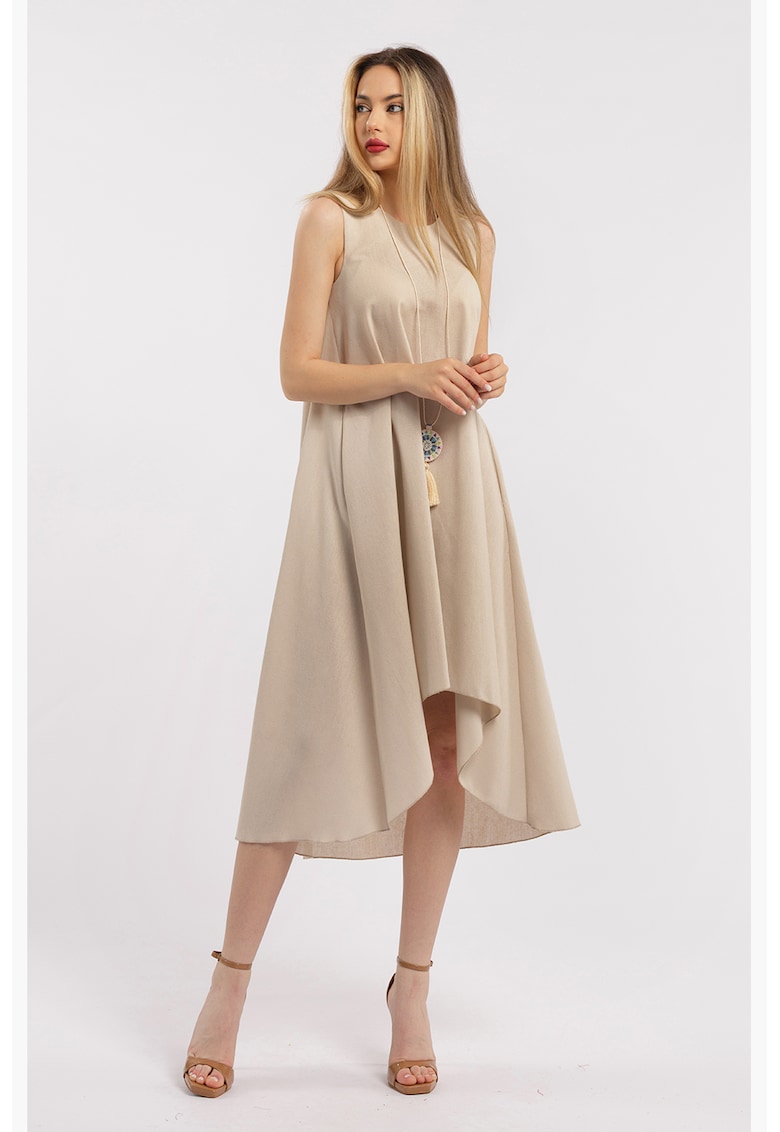 Rochie asimetrica din in
