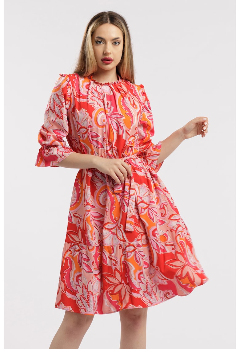 Rochie scurta cu model Rochie scurta cu model