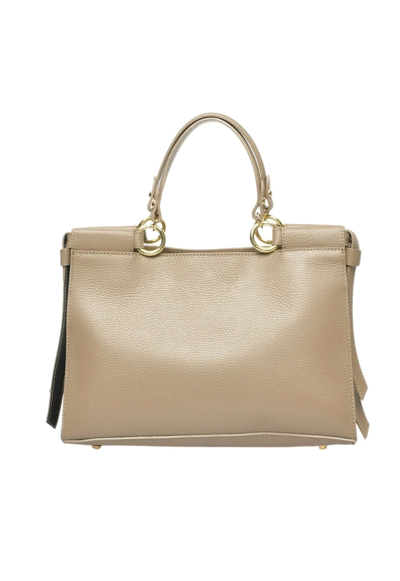 Geanta dama  piele naturala - bej - One Size