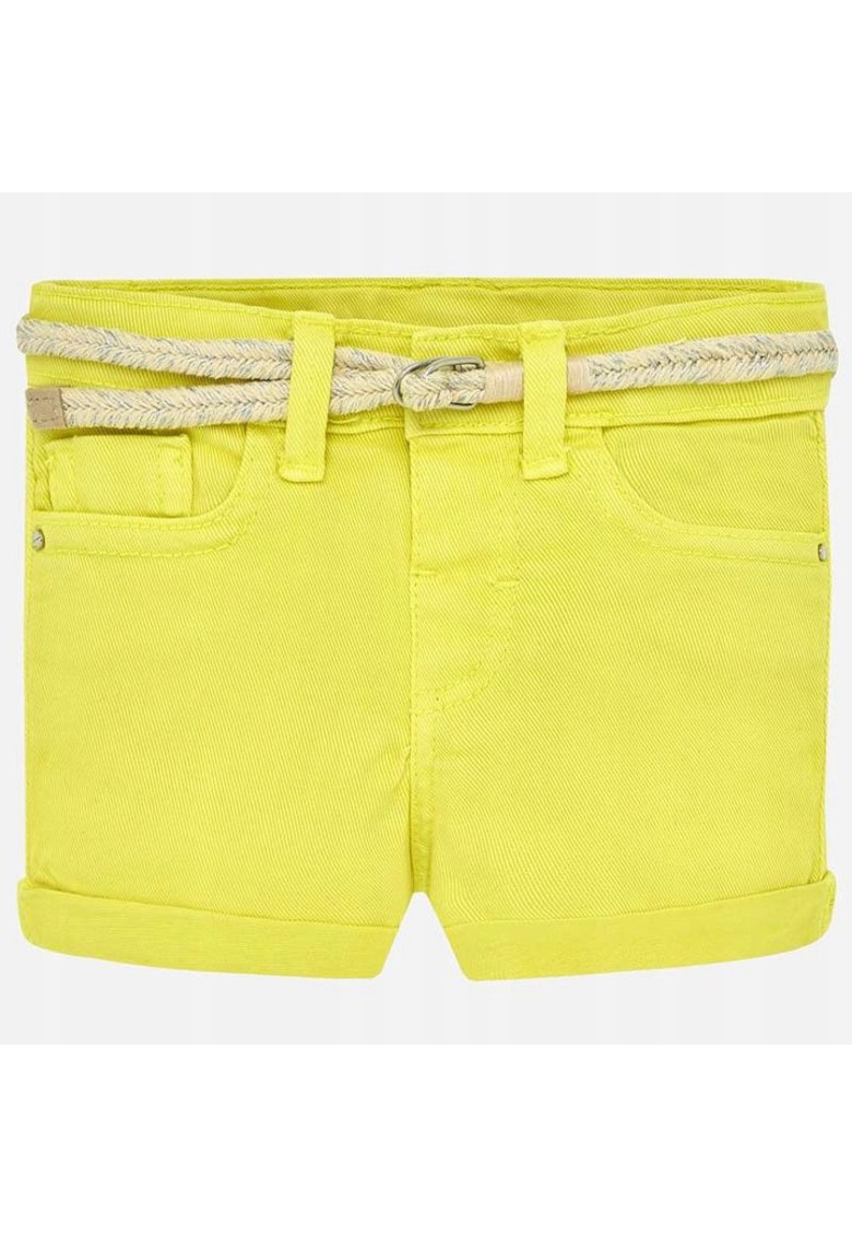 Blugi scurti cu cordon in talie -