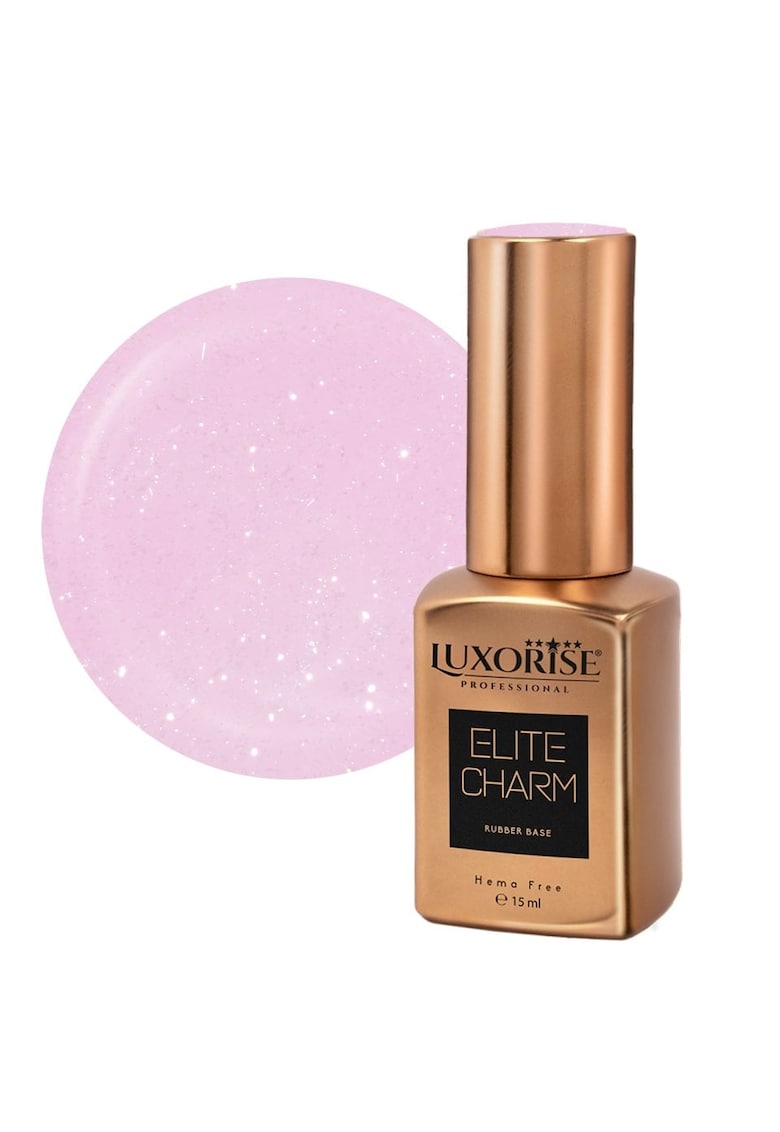Rubber Base Elite Charm - Rosy Sheen 15ml