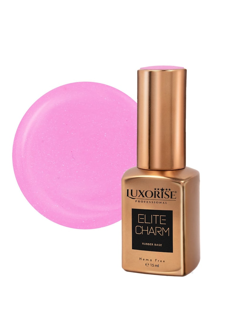 Rubber Base Hema Free ELITE CHARM - Pink Brilliance 15ml
