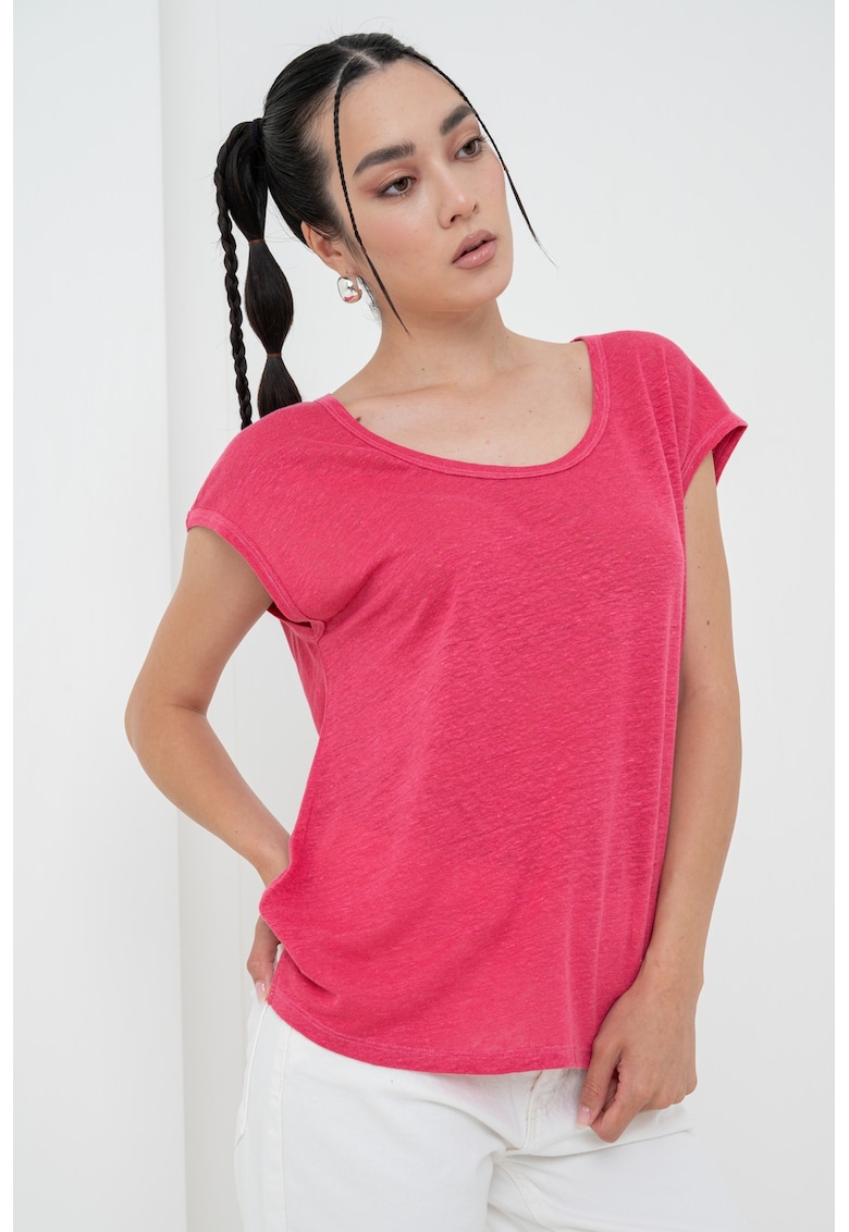 Tricou de in cu decolteu rotund