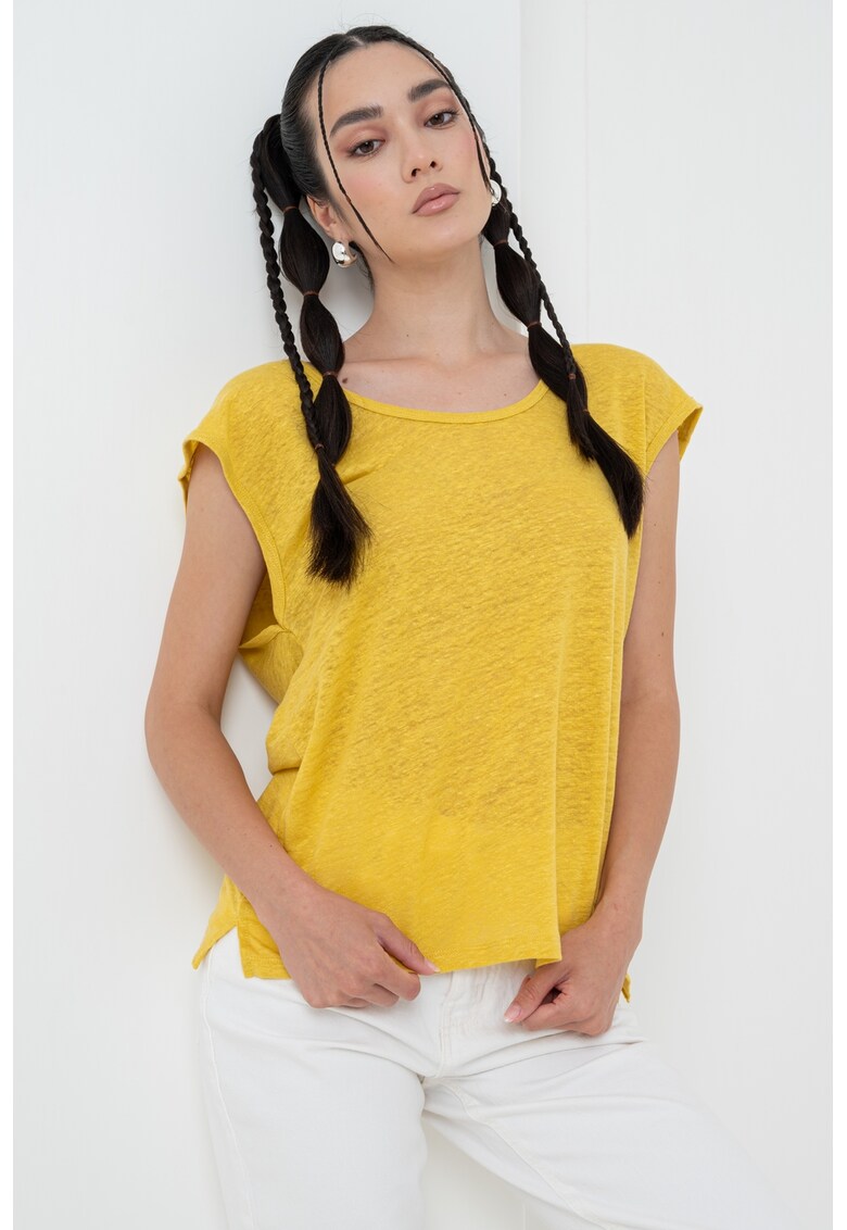 Tricou de in cu decolteu rotund