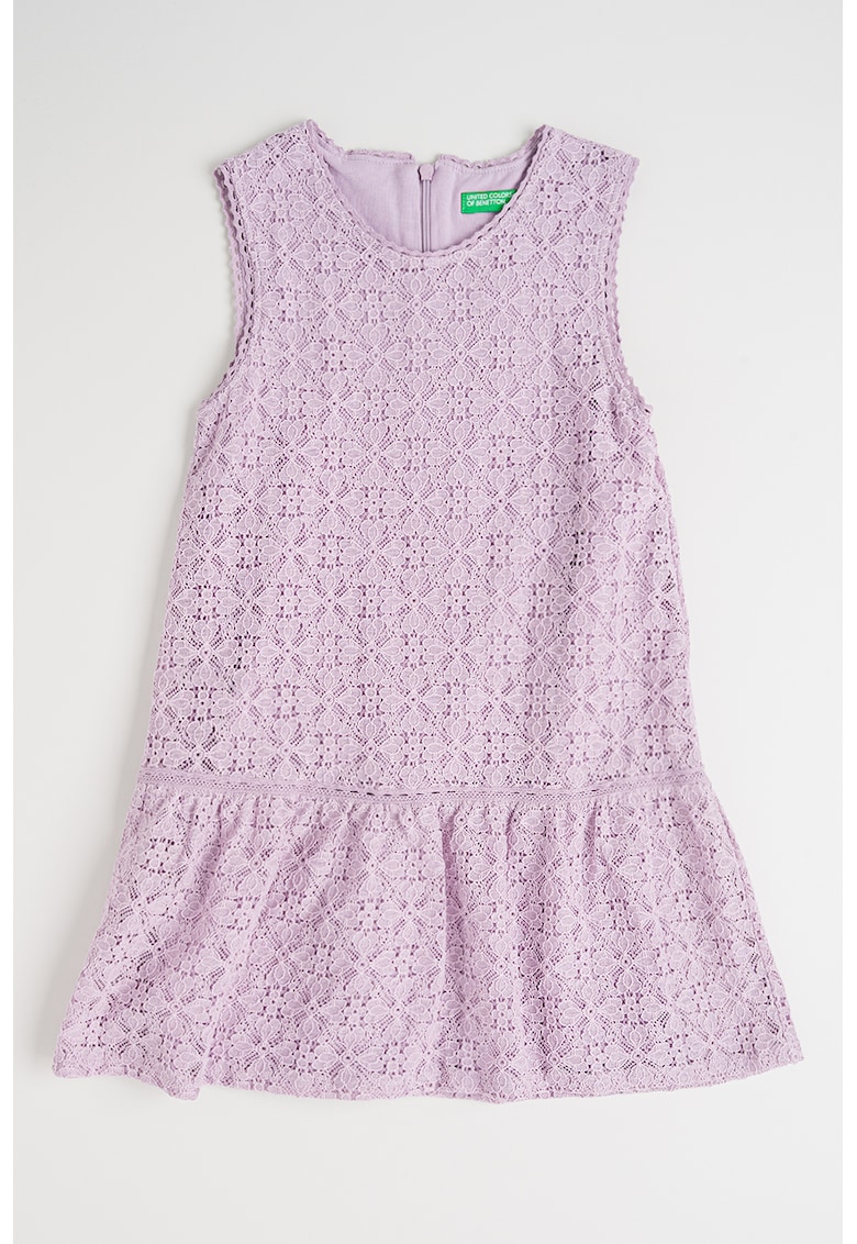 Rochie din dantela cu terminatie cu volane