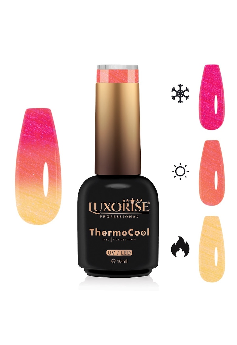 Oja Semipermanenta Termica 3 Culori ThermoCool - Innocent Orange 10ml