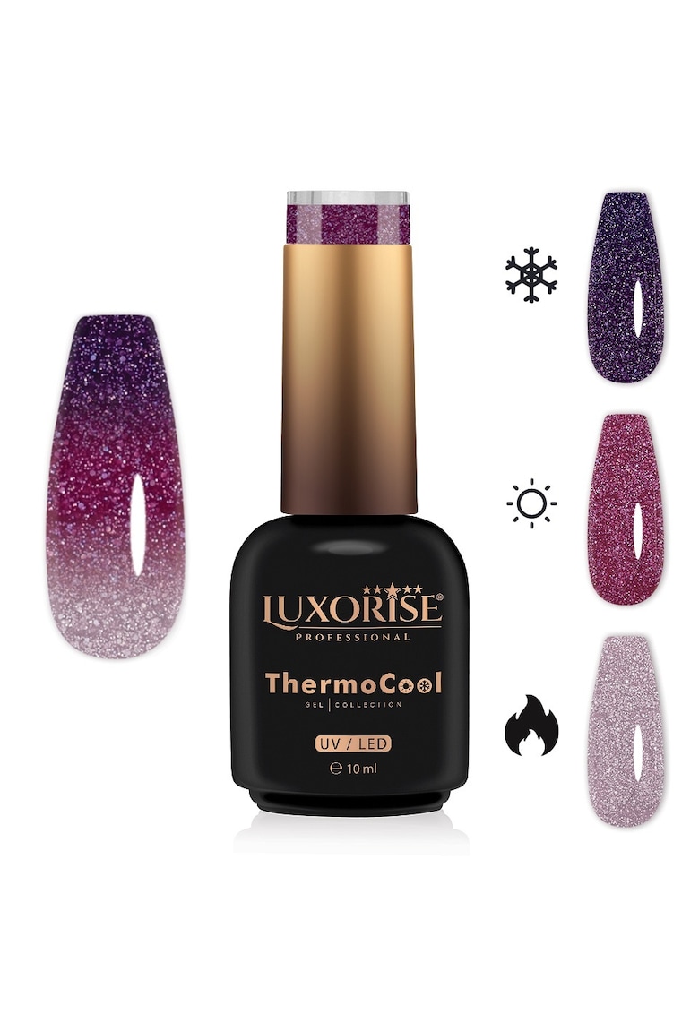 Oja Semipermanenta Termica 3 Culori ThermoCool - Glittering Girl 10ml