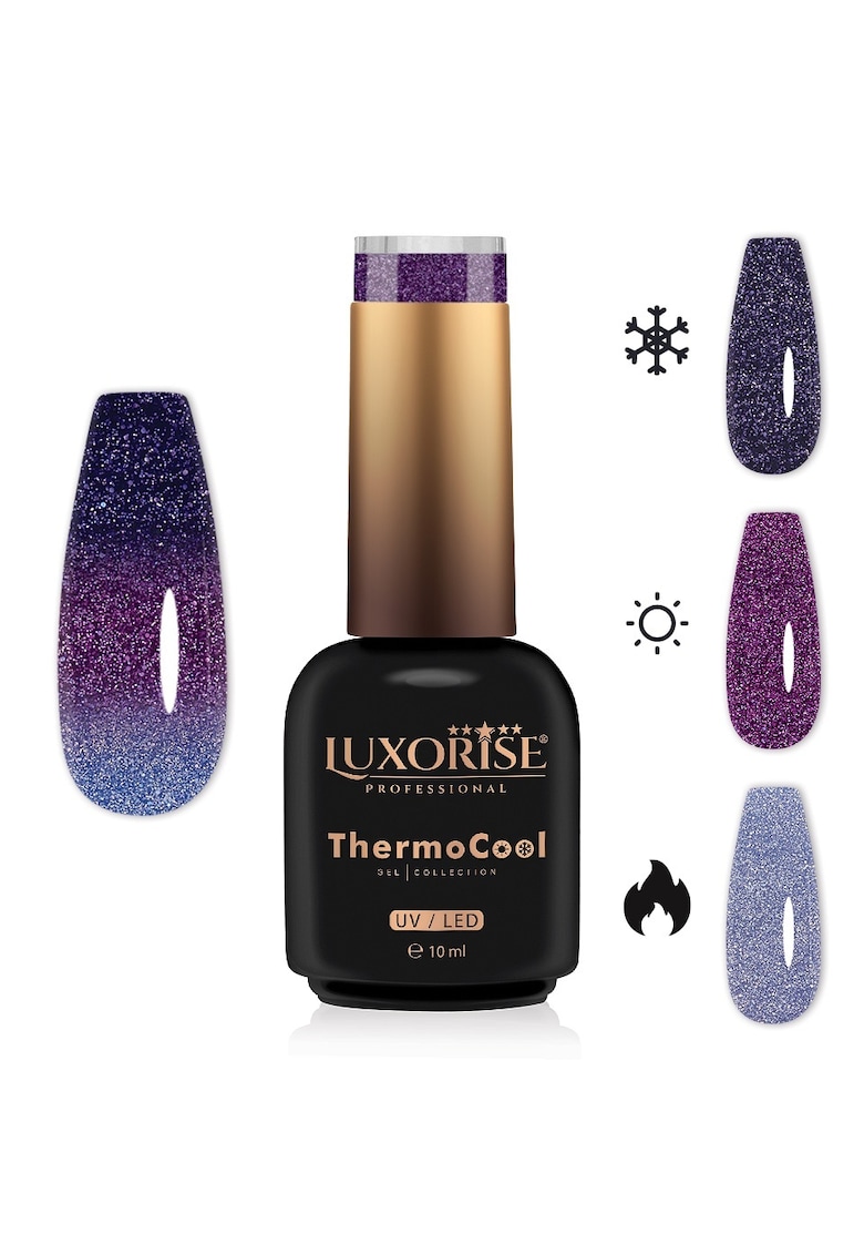 Oja Semipermanenta Termica 3 Culori ThermoCool - Frozen Grape 10ml