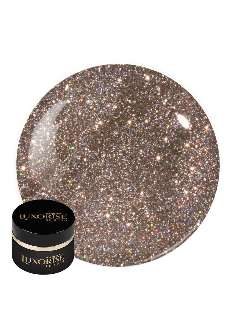 Gel UV Constructie Unghii RevoFlex Disco  15ml - Glam Gold