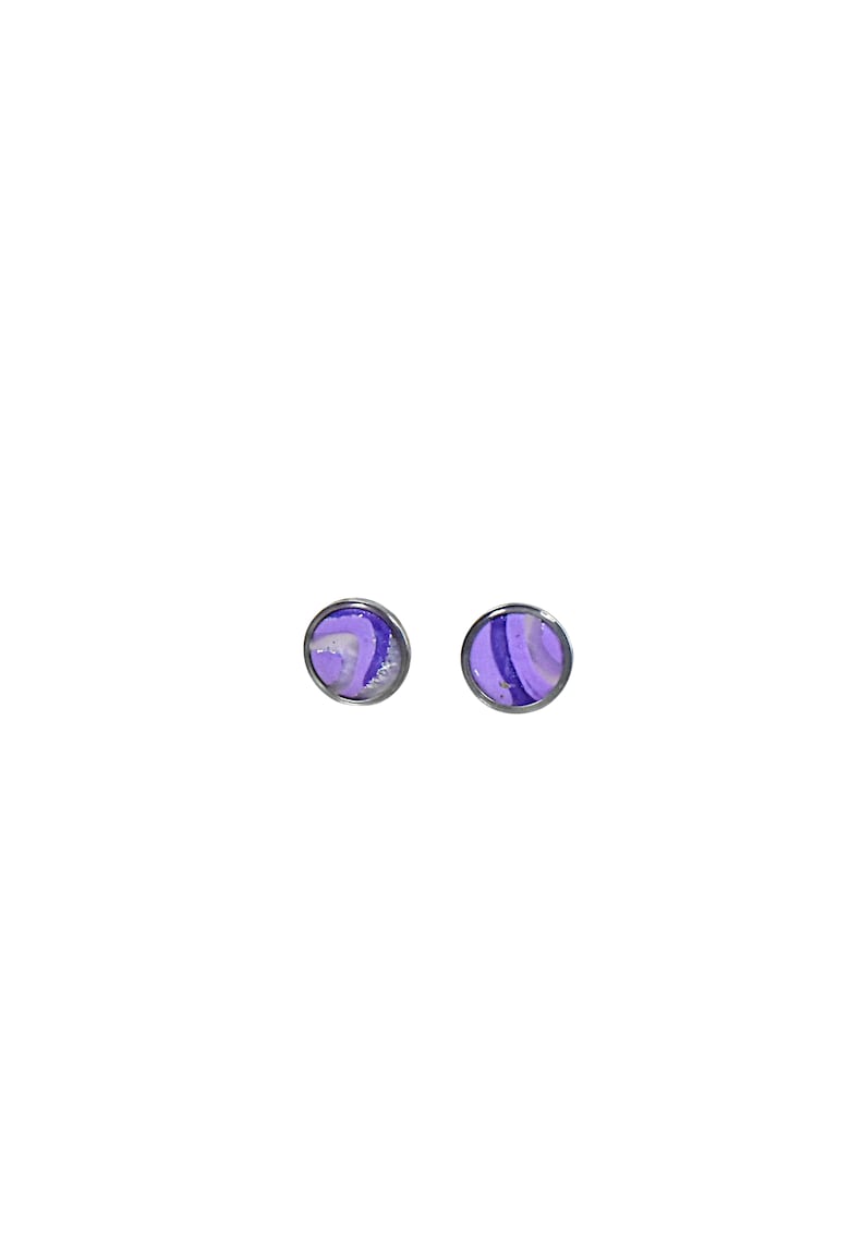 Cercei Koralia - Violet/Argintiu