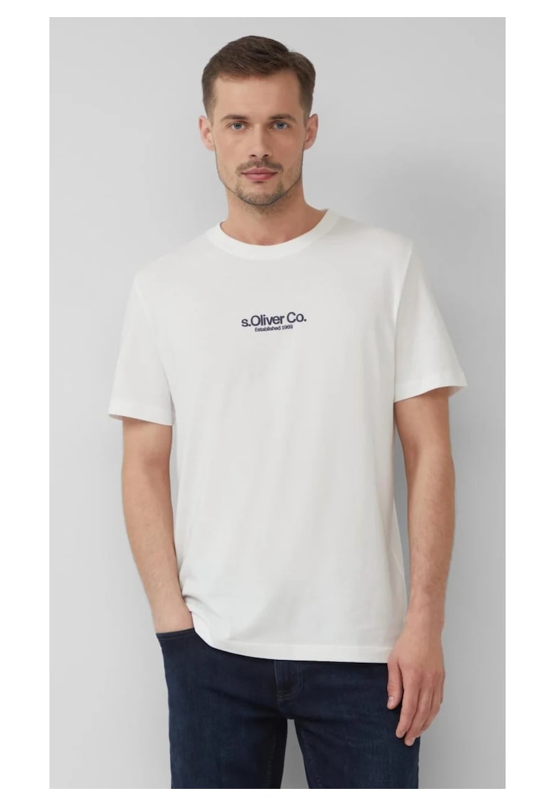 Tricou barbati cu imprimeu cu logo - din bumbac - Regular fit