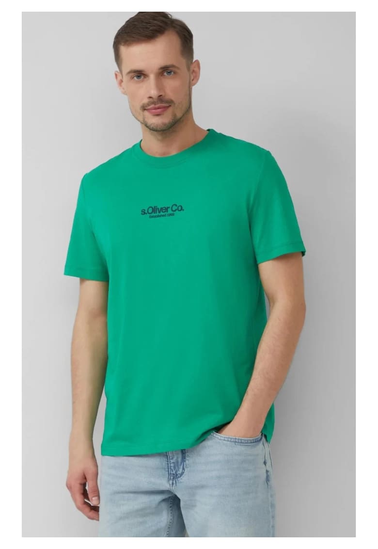 Tricou barbati cu imprimeu cu logo - din bumbac - Regular fit