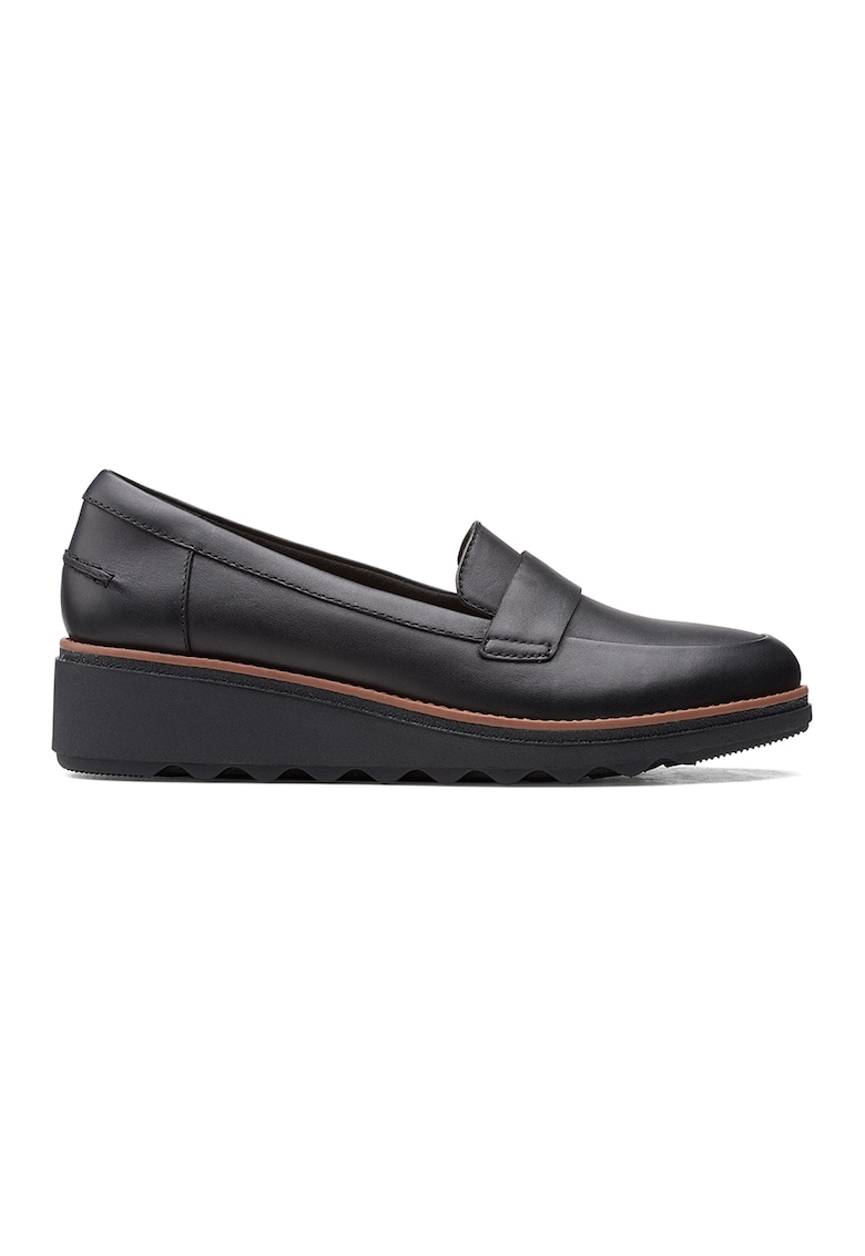 Pantofi loafer wedge de piele Sharon Gracie