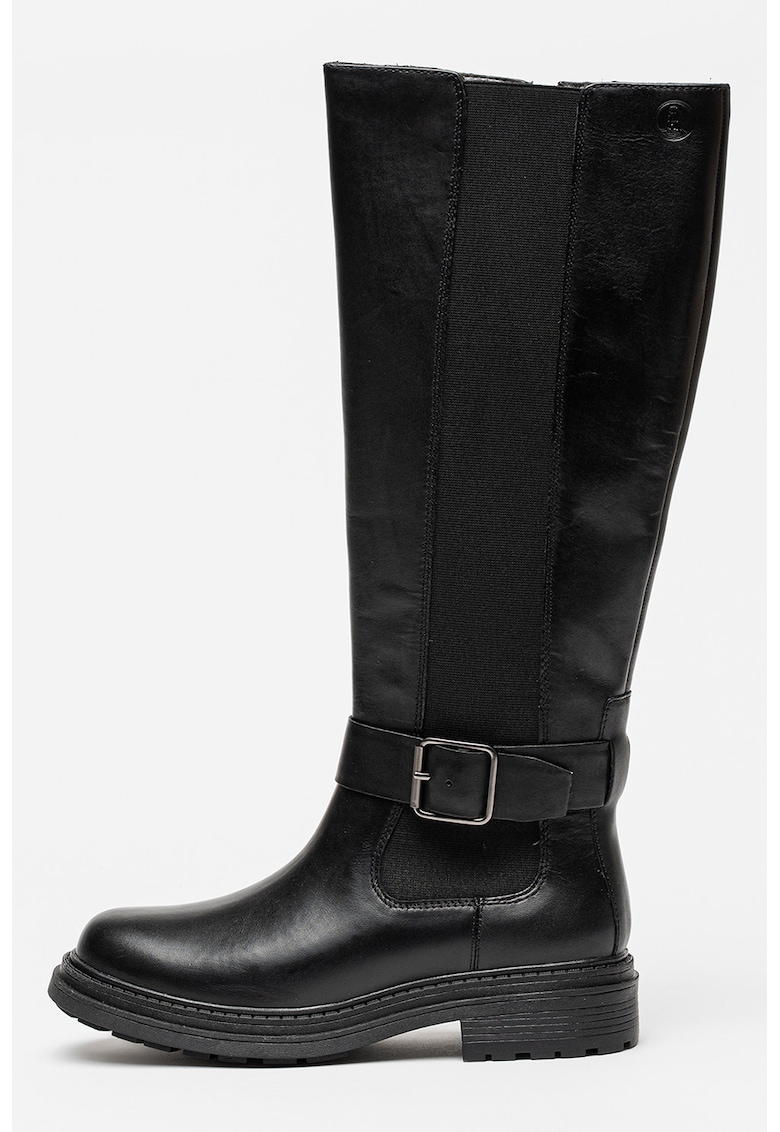 Cizme mid-calf de piele Orinoco - Negru