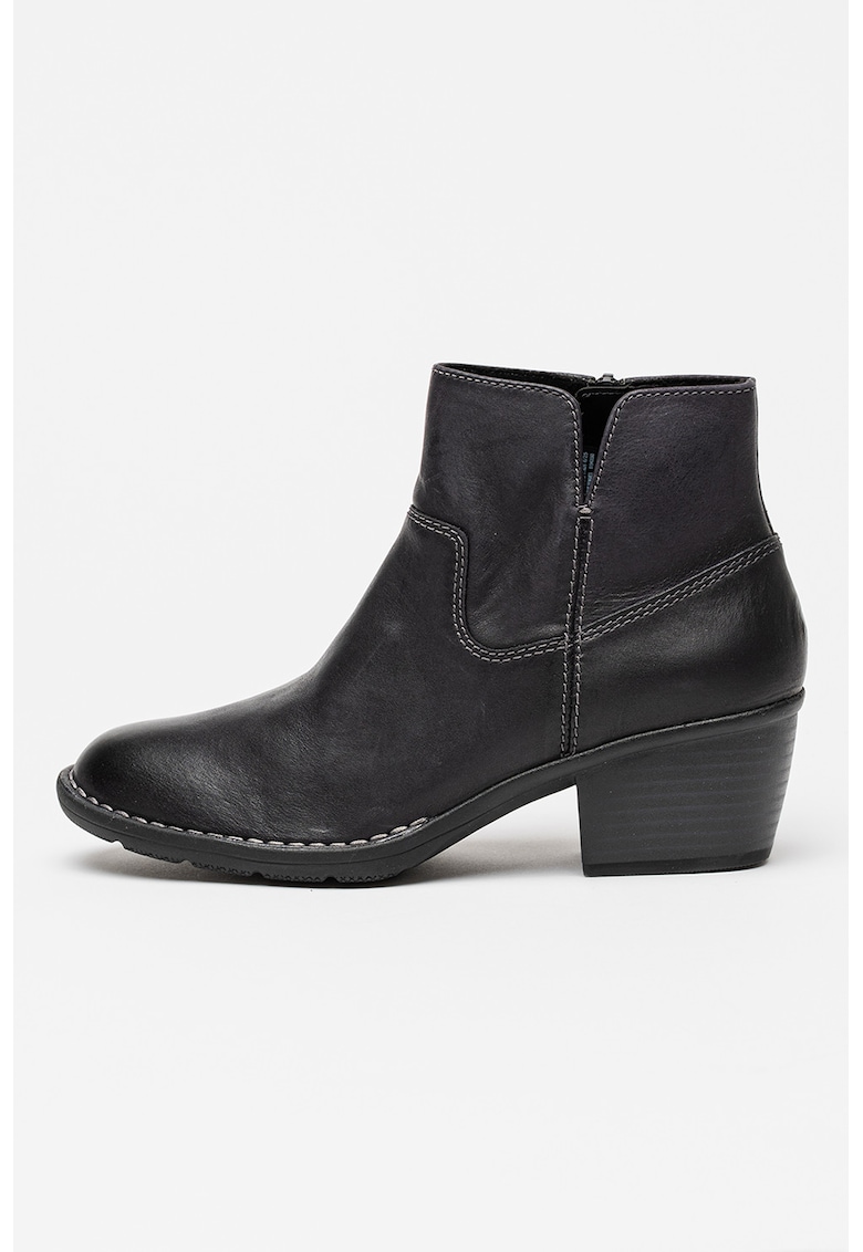 Botine de piele Kastela - Negru