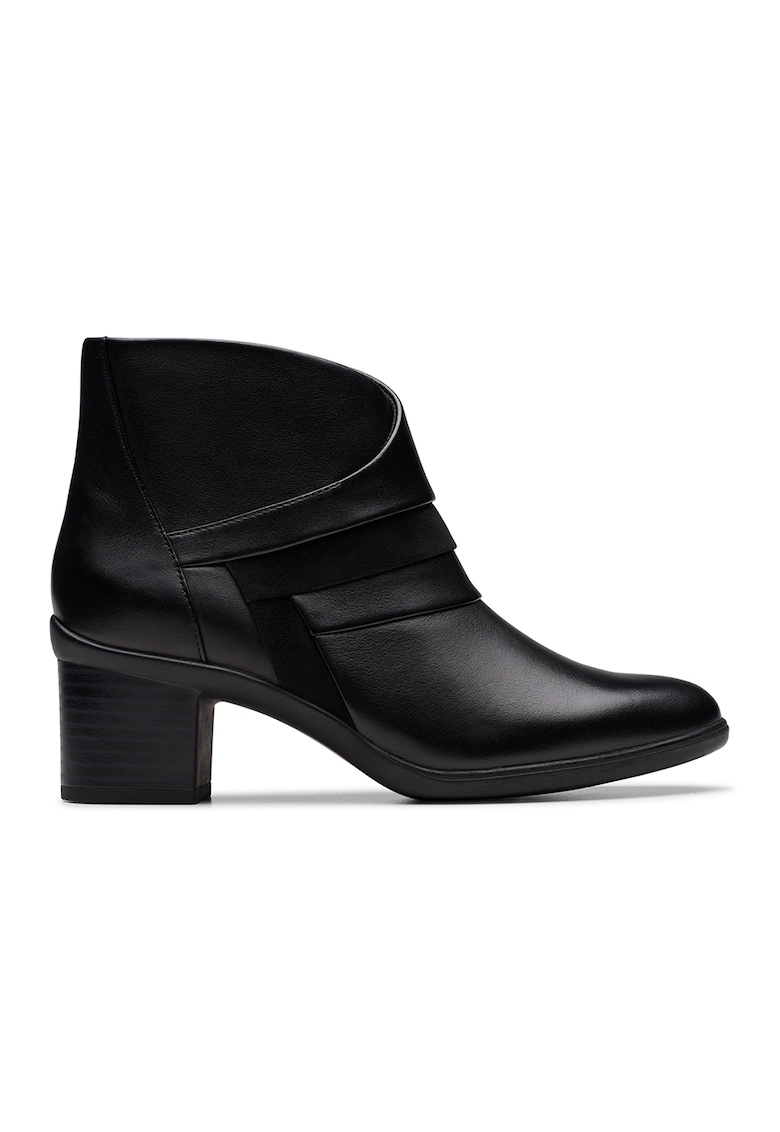 Ghete de piele cu toc masiv Shaya-Sky