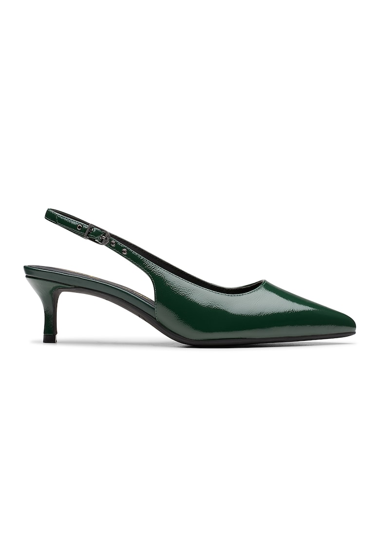 Pantofi de piele Zarey - Verde englez