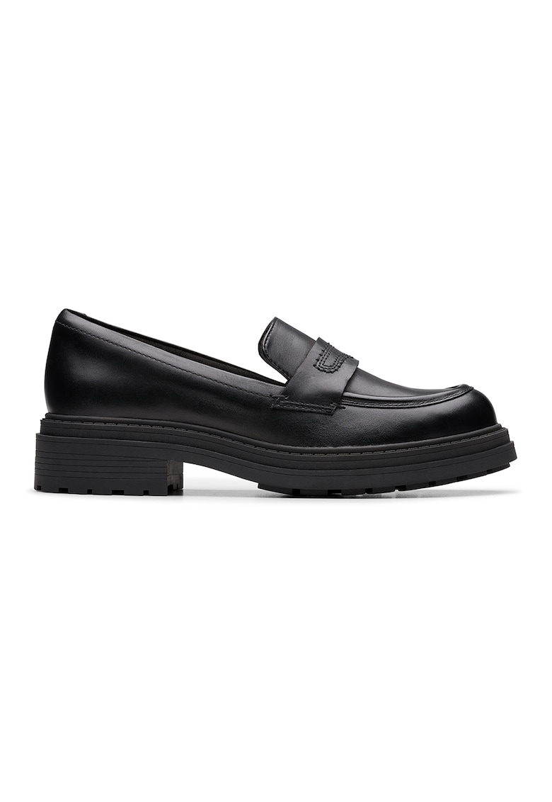 Pantofi loafer de piele lacuita