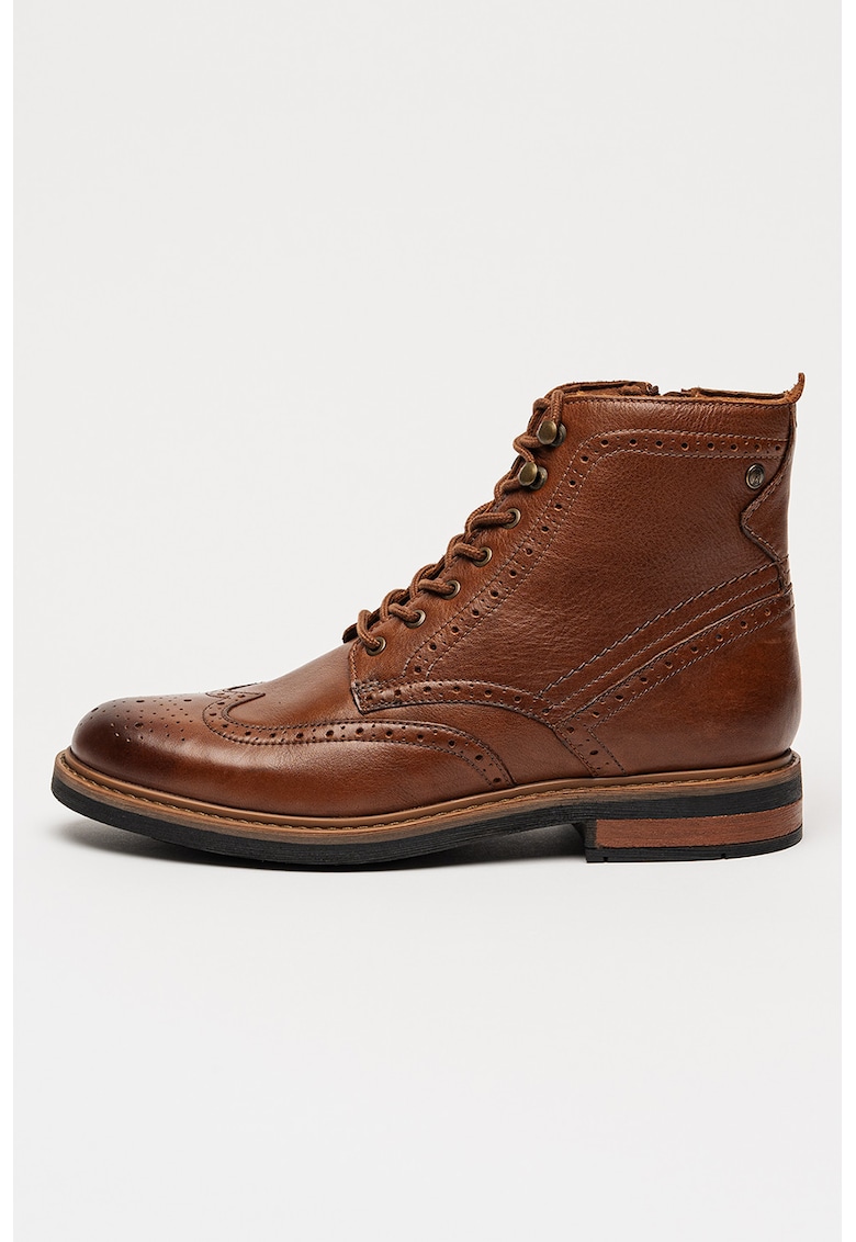Ghete din piele cu model brogue Newford