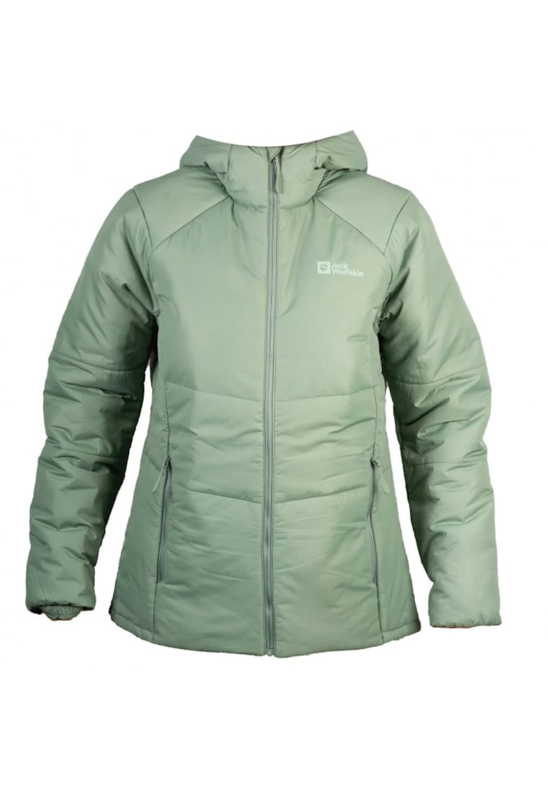 Jack Wolfskin Hanorac sport dama - Bergland INS Hoody W 1207221-4311 - poliester - verde