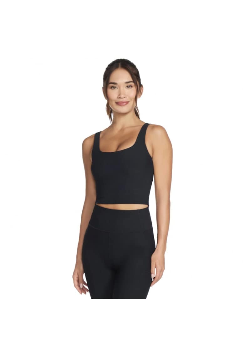 Bustiera sport pentru dama - Go Flex Rib Longline - nylon - negru
