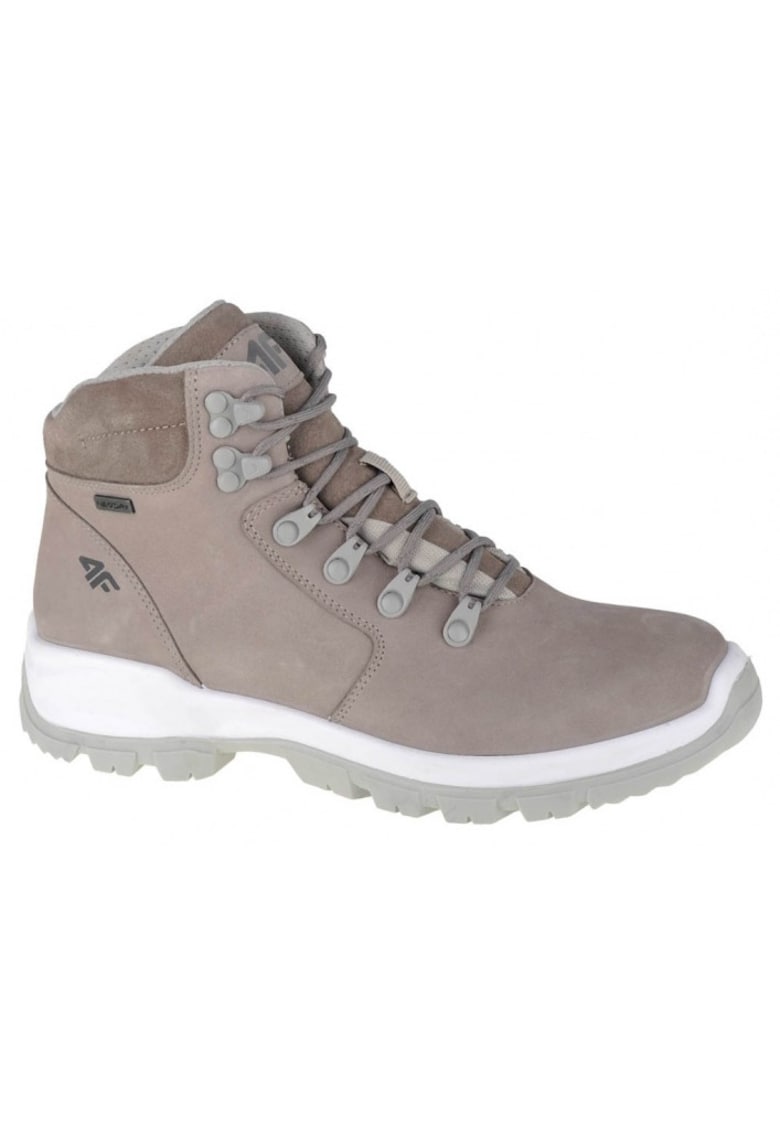 Ghete Trekking Dama - OBDH253 26S - Marime 38 - Gri Khaki - Pentru Toamna Iarna - Stilati - Confortabili - Talpa Durabila - Sosete Cadou Incluse - Ideali Pentru Drumetii - Design Ergonomic