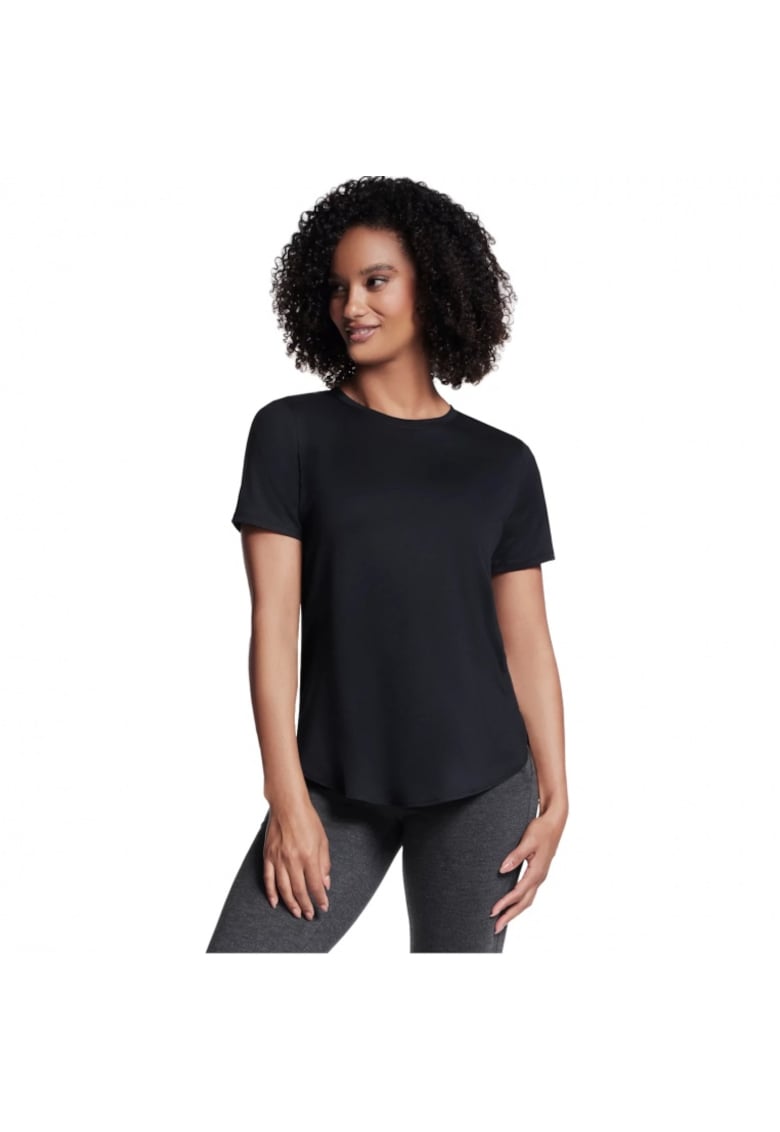 Skechers Tricou sport poliester - negru - Negru