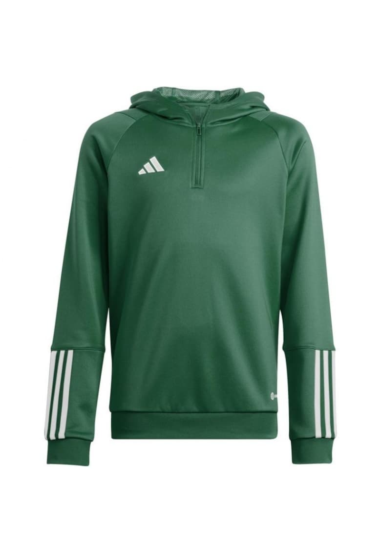 Hanorac sport copii Tiro 23 - poliester - verde/alb